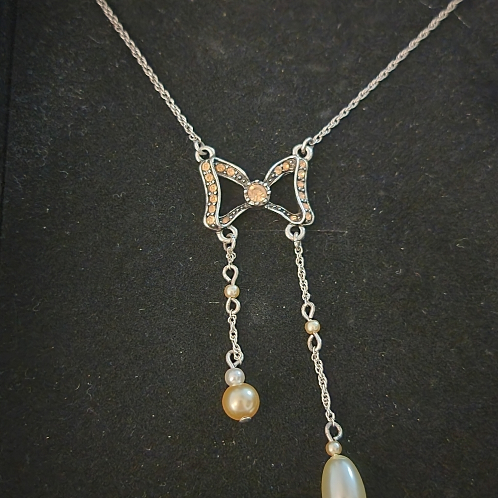 Matching pink and pearl jewelry